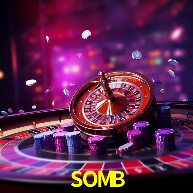 SOMB Casino - juegos, cajero y retiros Lobby SOMB Casino con mesas, rodillos, cajero y acceso móvil seguro